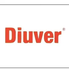 Logo "Diuver" w kolorze pomarańczowym na białym tle.