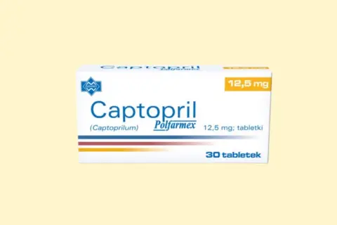Opakowanie leku Captopril 12,5 mg, 30 tabletek.