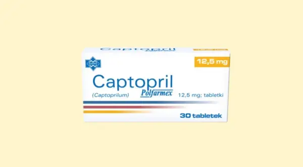 Opakowanie leku Captopril 12,5 mg, 30 tabletek.