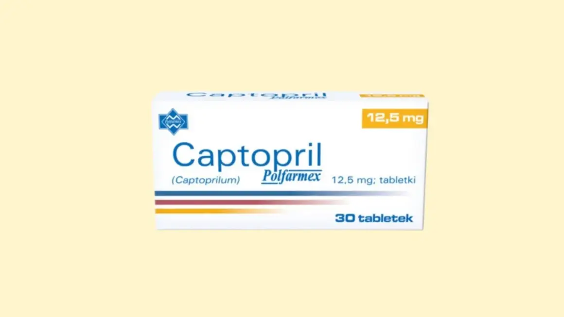 Opakowanie leku Captopril 12,5 mg, 30 tabletek.