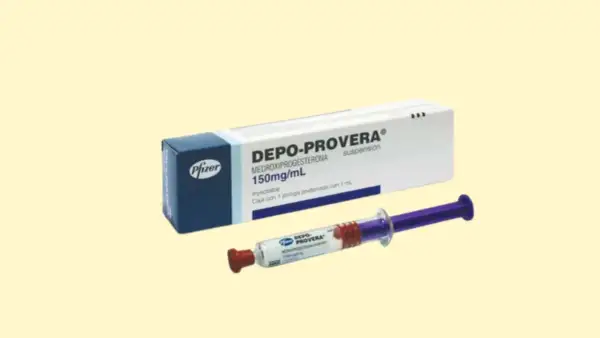 Opakowanie leku Depo-Provera z zastrzykiem.